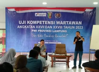 PWI Lampung Adakan UKW Angkatan XXVII dan XXVII dan XXVIII 2023