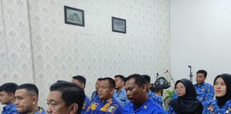 Sosialisasi Dan Simulasi Tanggap Darurat Kebakaran Rutan Sukadana, Gandeng BPBD Dan Damkar