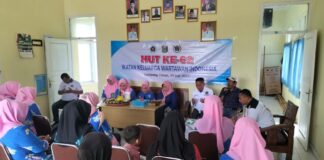 Rayakan Hari Jadi ke-62, IKWI Lampung Timur Gelar Potong Tumpeng