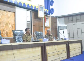 Sekda Lamteng Buka Rakor Bulanan Ruang Lingkup Kab. Setempat