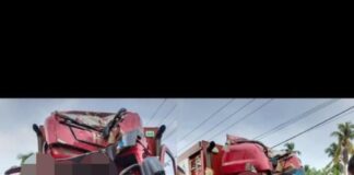 Truk Bermuatan Gas Elpiji Terlibat Adu Kambing Dengan Kendaraan Dinas Polisi, Hingga Sebabkan Kemacetan Panjang