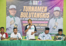 Bupati Dawam Buka Turnamen Bulutangkis GP Ansor Tingkat Kabupaten Lampung Timur