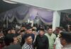 Sempat Memanas, Pendaftaran Dawam-Ketut di Pintu Masuk KPU Lampung Timur