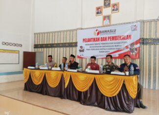 PWI Lampung Timur Gelar Pembekalan Pengawas TPS di Batanghari Nuban