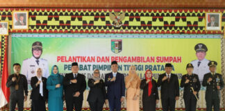 Bupati Lamtim Ela Siti Nuryamah Resmi Melantik Rustam Effendi Sebagai Sekdakab Lampung Timur