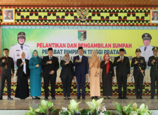 Bupati Lamtim Ela Siti Nuryamah Resmi Melantik Rustam Effendi Sebagai Sekdakab Lampung Timur