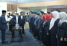 Sekda Lampung Timur Rustam Effendi Lantik 29 Pejabat Administrator