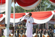 Pimpin Upacara Peringatan HUT Ri Ke- 80 Bupati Ela Ajak Masyarakat Terus Tumbuhkan Semangat Nasionalisme