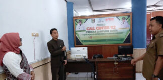 Bupati Lamtim Ela, Cek Langsung kesiapan Layanan Call Center 112