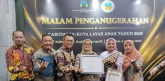 Pemkab Lamtim Kembali Meraih Penghargaan Kabupaten Layak Anak Kategori Nindya Tahun 2025