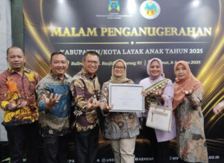 Pemkab Lamtim Kembali Meraih Penghargaan Kabupaten Layak Anak Kategori Nindya Tahun 2025