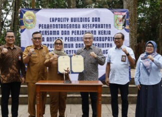 Bupati Lamtim Ela Bangun Sinergitas bersama Pemkab Bantul Tandatangani Kesepakatan dalam Pengendalian Inflasi